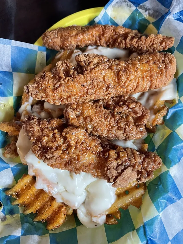 Fried Chicken and Waffle Fries